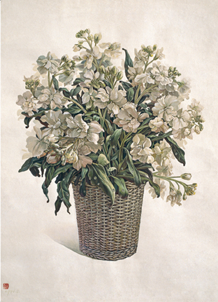 春天里的歌 水彩畫 77cm×108cm 
