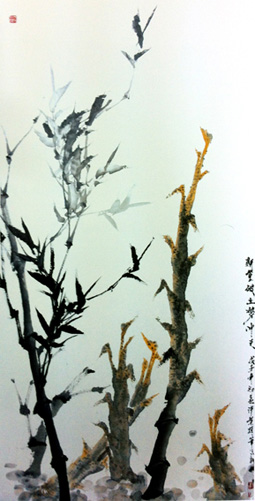 新篁破土勢沖天